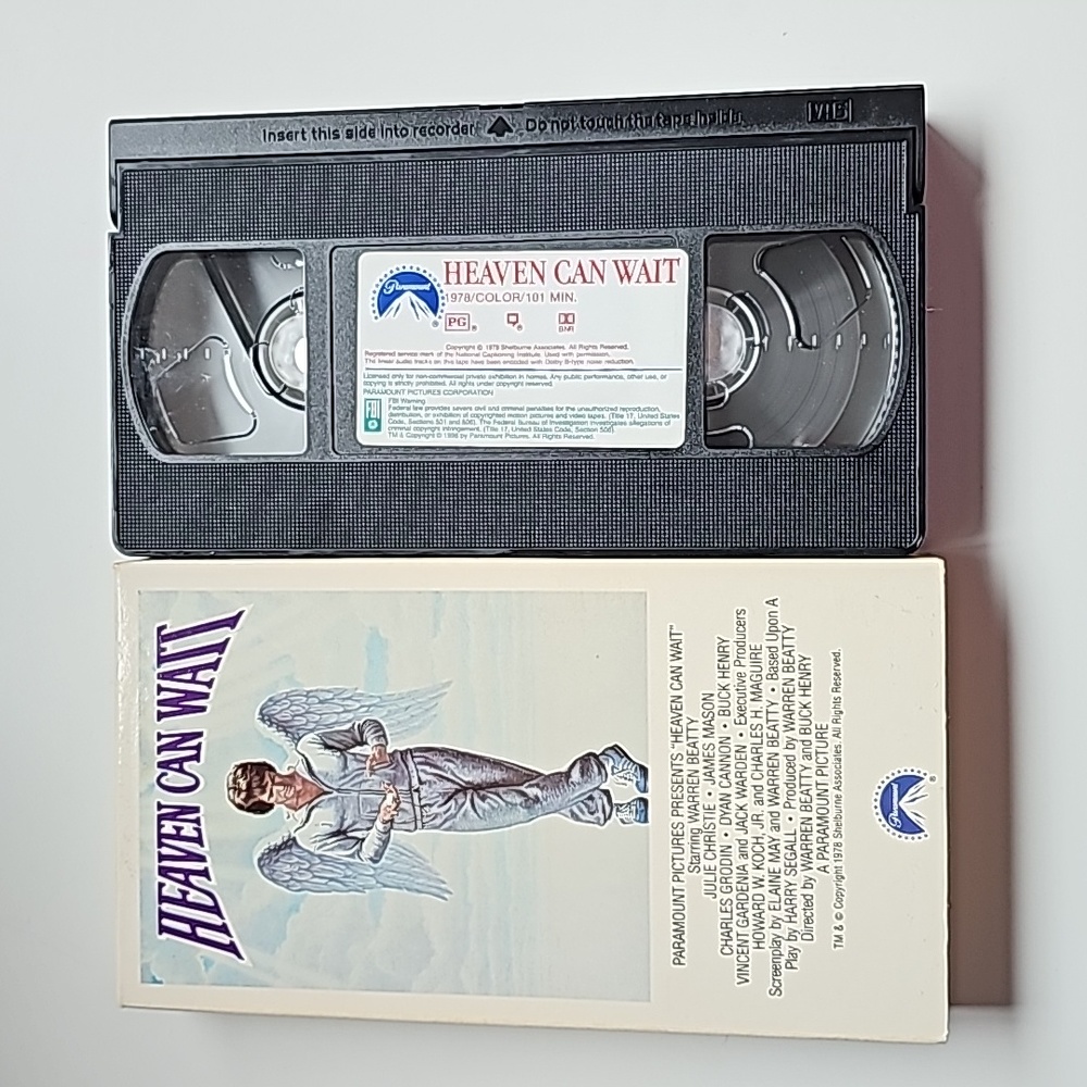 VHS Movie Heaven Can Wait Warren Beatty